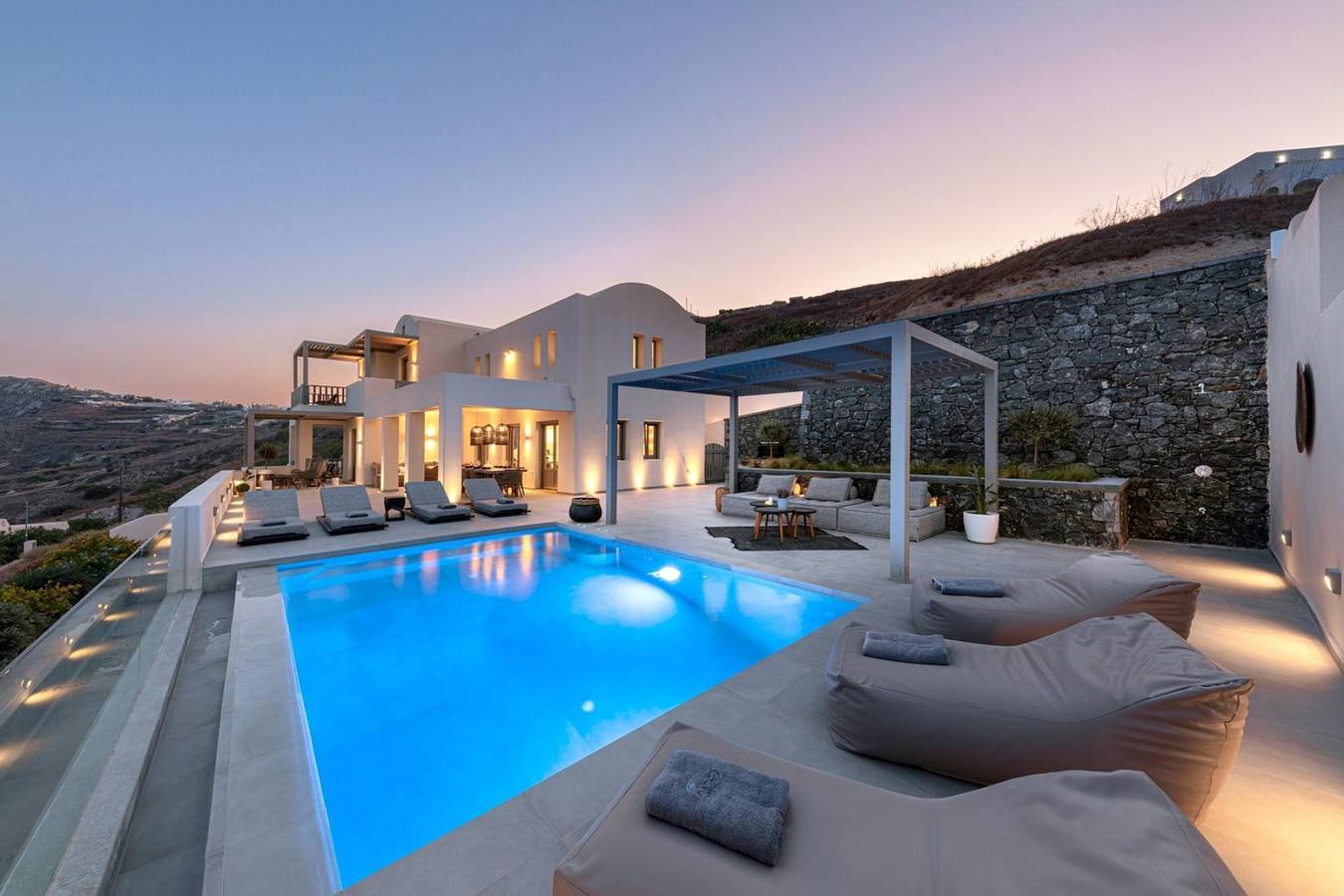 Villa pour 12 Personnes dans Santorin, Cyclades