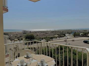 Studio für 3 Personen, mit Balkon in Le Barcarès