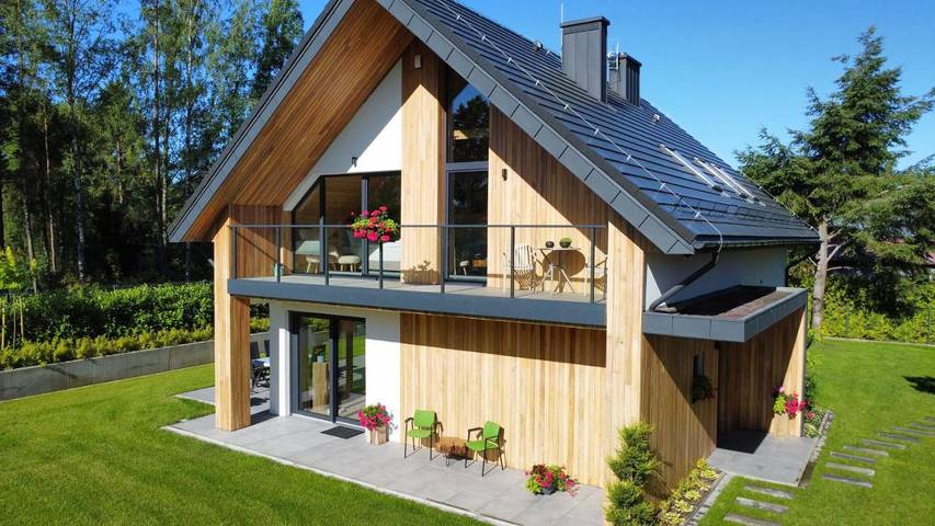 Willa dla 10 osób, z widok i ogród oraz sauna, zwierzęta dozwolone na Kaszuby