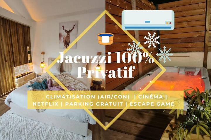Maison de vacances pour 4 personnes, avec jacuzzi et terrasse, animaux acceptés