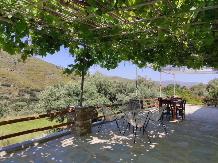 Ferienhaus für 6 Personen, mit Balkon in Andros