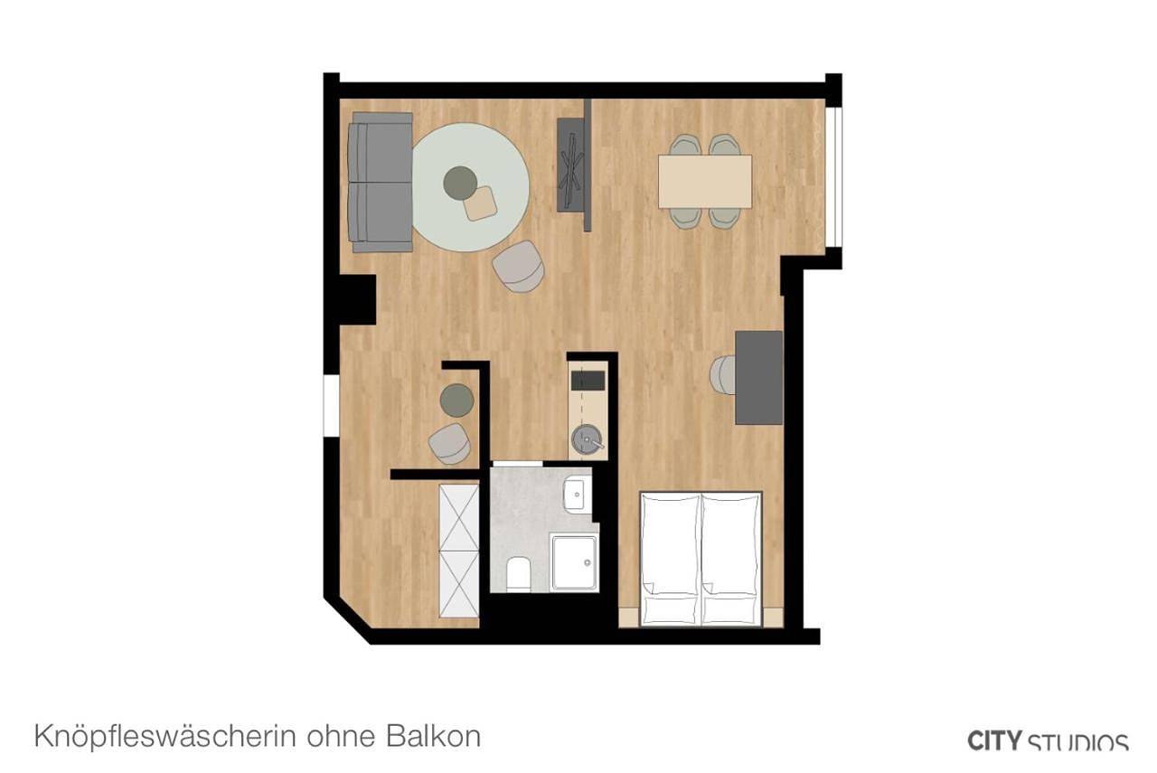 Appartement entier, City Studios in Heidenheim, Région de Stuttgart