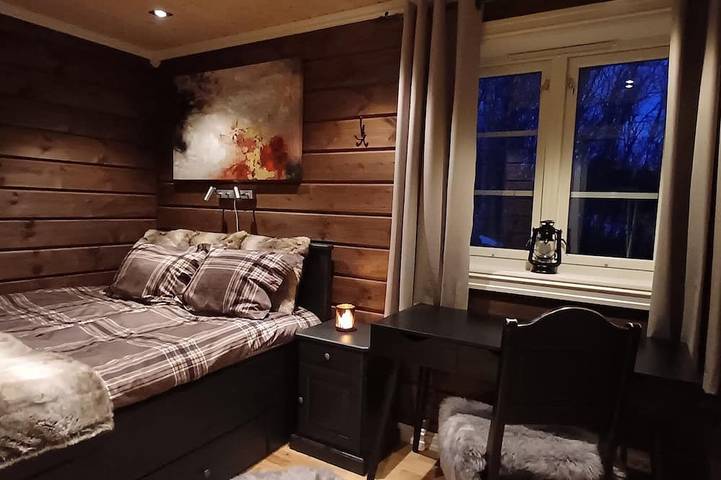 Blockhütte für 6 Personen, mit Whirlpool und Garten sowie Sauna in Troms - 3