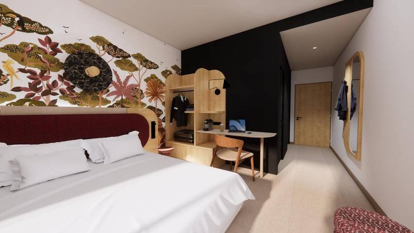 Hôtel pour 2 personnes, avec jardin dans La Ferme aux Crocodiles