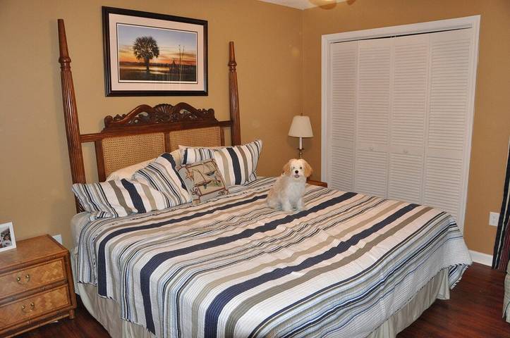 Vacation rental for 7 people, with pool and hot tub as well as balcony, with pets in Edisto Beach
