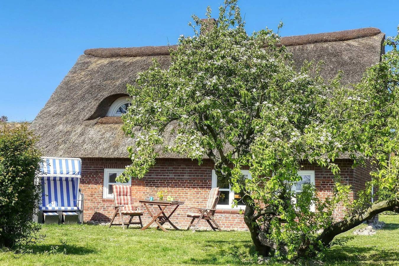 Reetdachhaus Haubarg-Kieker in Simonsberg, Halbinsel Eiderstedt
