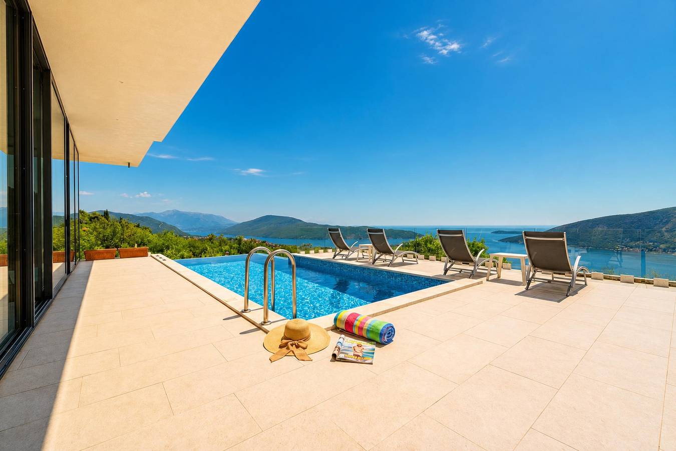 Pool Villa Luxoria Trebesin in Bay of Kotor

