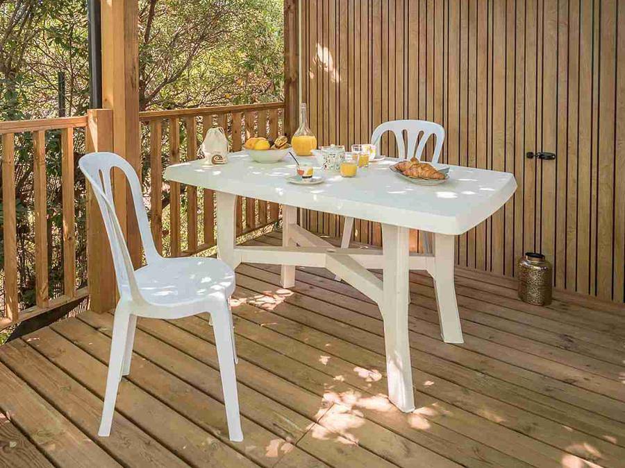 Camping la Plage Argelès - Mobilheim 4 personen - Signature - Bora Bora 4 Pers. in La Côte Vermeille, Argelès-sur-Mer