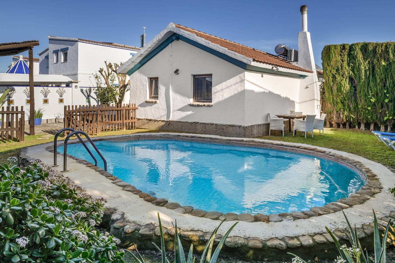 Studio « Cabaña » avec piscine privée, Wi-Fi et climatisation in Playa El Palmar, Vejer de la Frontera