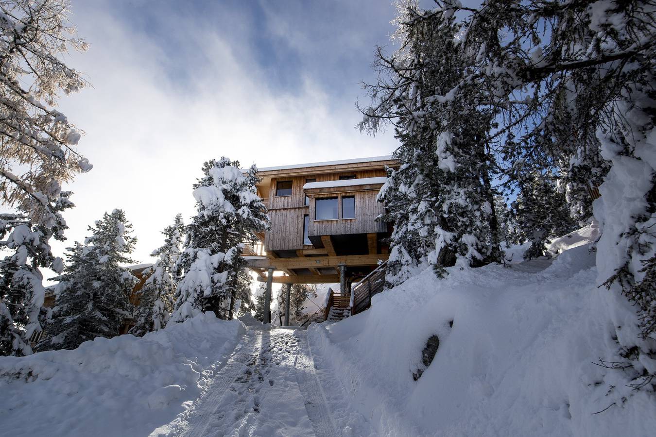 Ferienhaus # 3 mit Sauna, Whirlwanne innen und Whirlpool außen in Stadl-Predlitz, Turracher Höhe