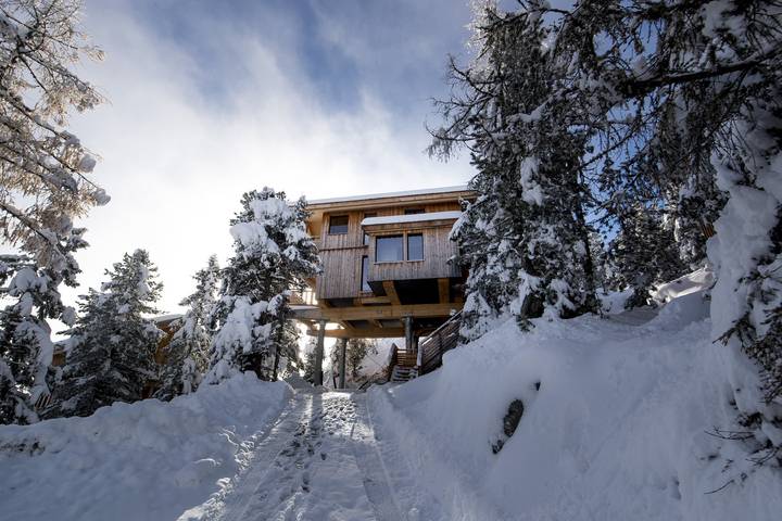 Ferienhaus # 3 mit Sauna, Whirlwanne innen und Whirlpool außen in Stadl-Predlitz, Turracher Höhe