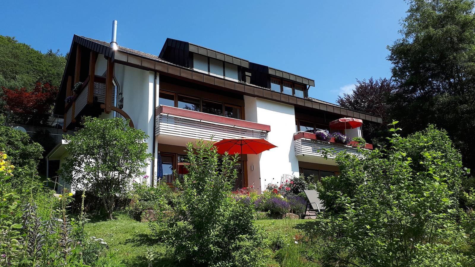 Geheel appartement, Appartement op de begane grond met bergzicht, privéterras en wifi in Baiersbronn, Central Black Forest