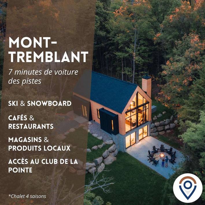 Cabin rentals and lodges for 8 people, with pool and garden as well as lake view and terrace in Quebec