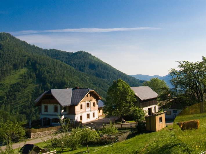 Ferienhaus für 4 Personen, mit Balkon/Terrasse und Balkon sowie Terrasse und Garten in Göstling an der Ybbs