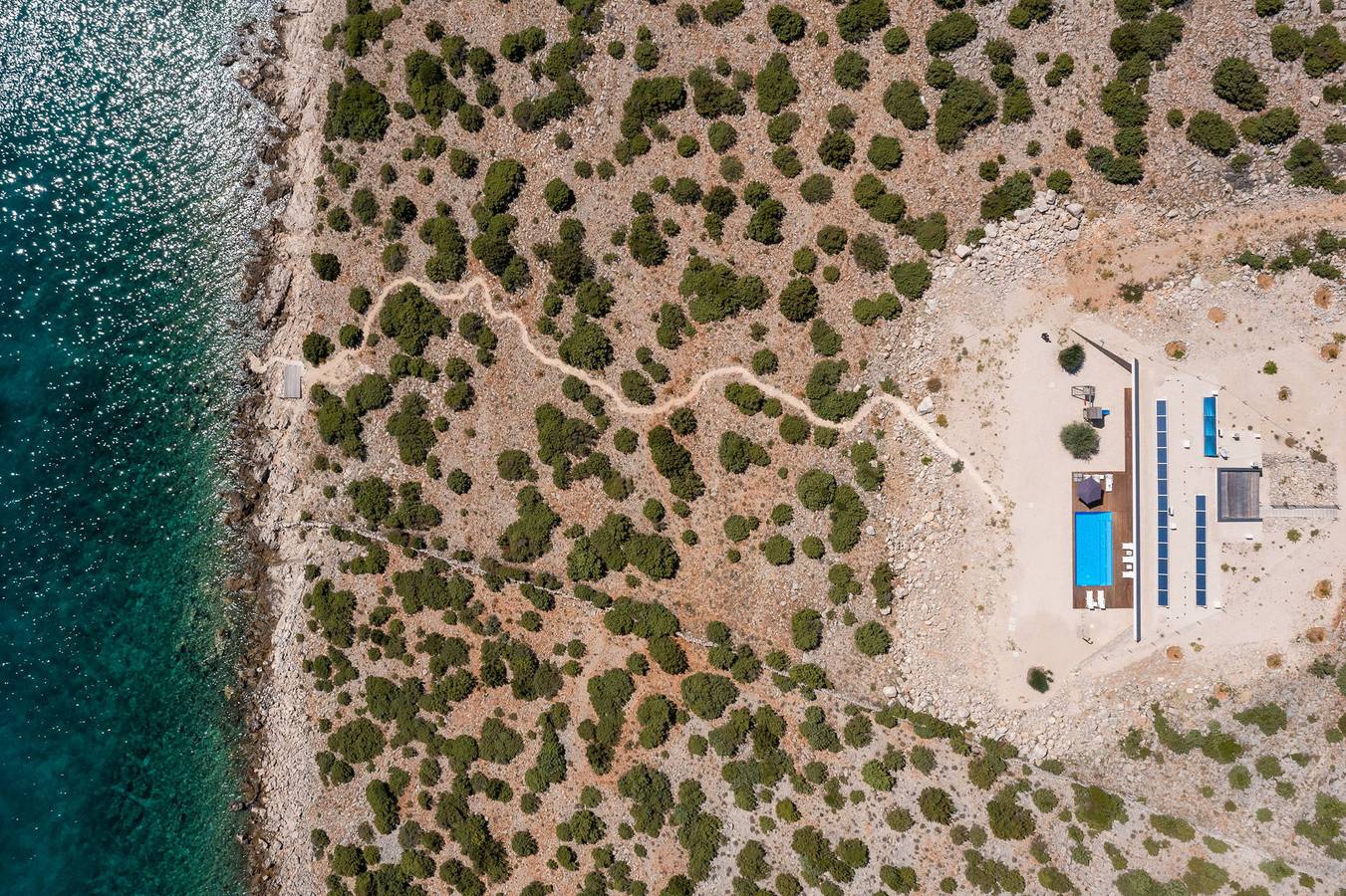 Villa Desert Rose mit Pool in Pag Stadt, Pag