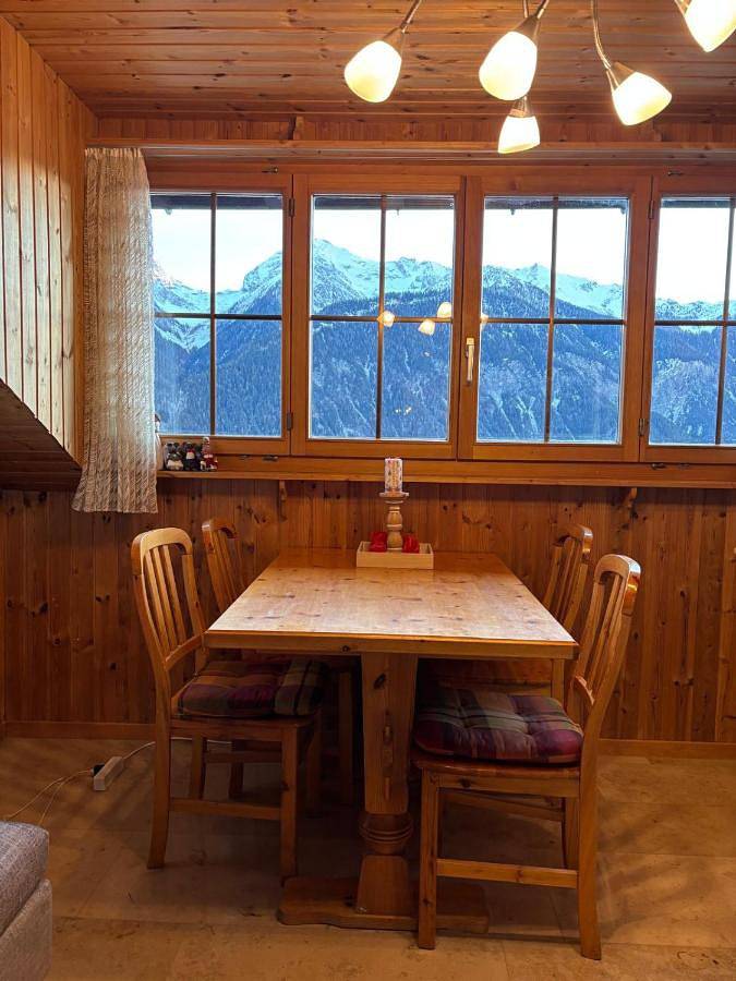 Ferienwohnung für 4 Personen, mit Balkon und Terrasse sowie Garten und Ausblick in Alvaneu - 4
