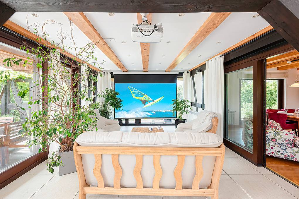 Feriehus for 15 personer med terrasse in Przewłoka, Polske østersjøen