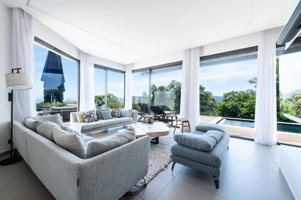 Maison d'architecte avec piscine chauffée & sublime vue mer in Mandelieu-la-Napoule, Massif de l'Esterel