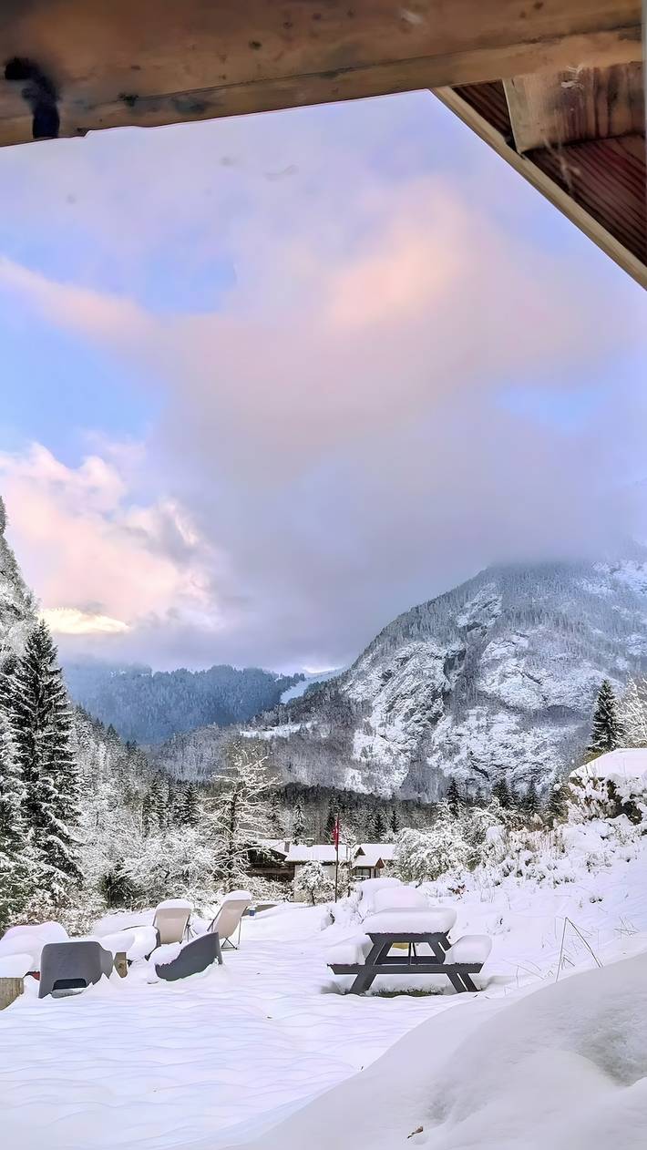 Mazot du Criou – Samoëns mit Bergblick, privater Terrasse und eigenem Garten in Samoëns, Region Bonneville