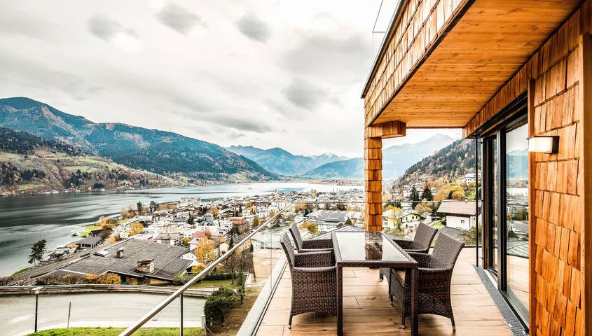 Vakantiewoning voor 5 personen, met terras en uitzicht op het meer in Zell am See