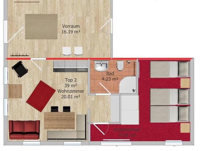 Ferienhaus für 10 Personen, mit Balkon und Garten im Lechtal - 4