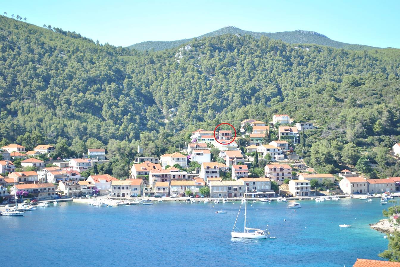 Komfortables Haus mit Terrasse und Meerblick Brna, Korcula K-13943 in Blato, Korcula
