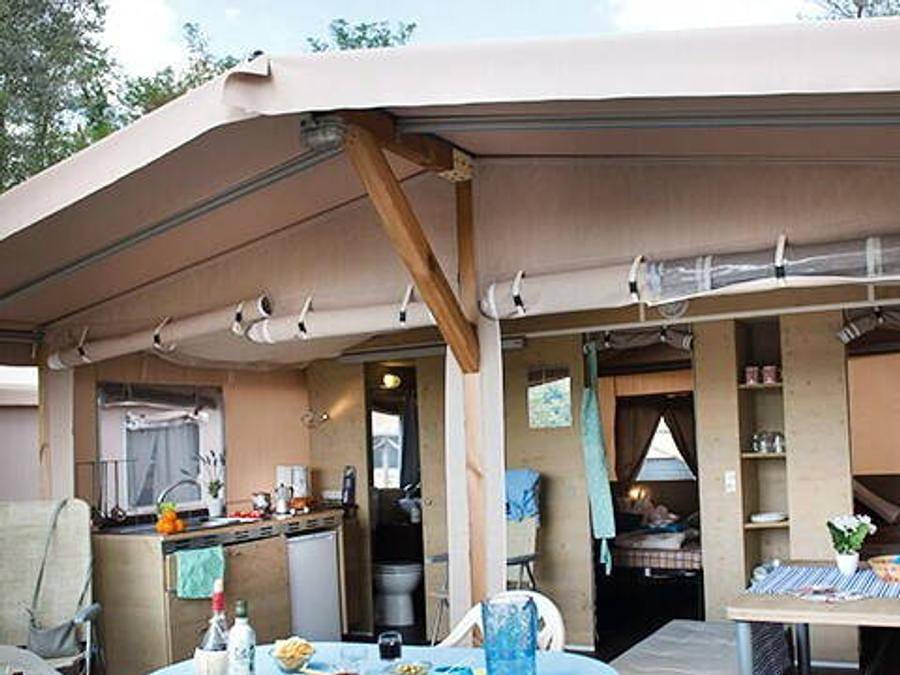 Camping Village Portofelice - Lodge 5 personen - Super Lodge Zelt | 2 Schlafz. | 4/5 Pers. in Eraclea Mare, Venedig Provinz