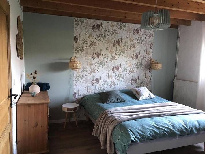 Cottage pour 2 personnes, avec vue sur le lac ainsi que jardin et vue à Garganvillar