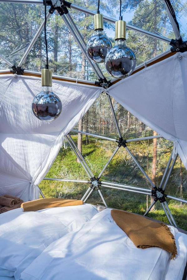Zelt für 2 Personen, mit Terrasse und Sauna in Alta
