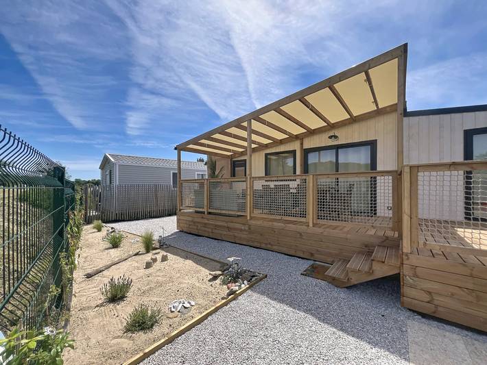 Mobil home pour 6 personnes, avec piscine ainsi que jardin et terrasse à Saint-Pair-sur-Mer - 2