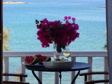 Maison d’hôte pour 2 personnes, avec vue et jardin dans Náoussa