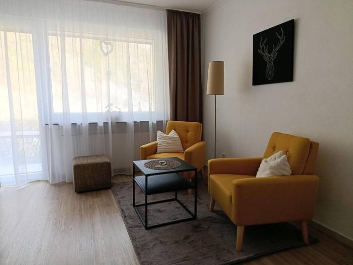 Ferienwohnung für 3 Personen, mit Terrasse und Ausblick in Reichsburg Cochem