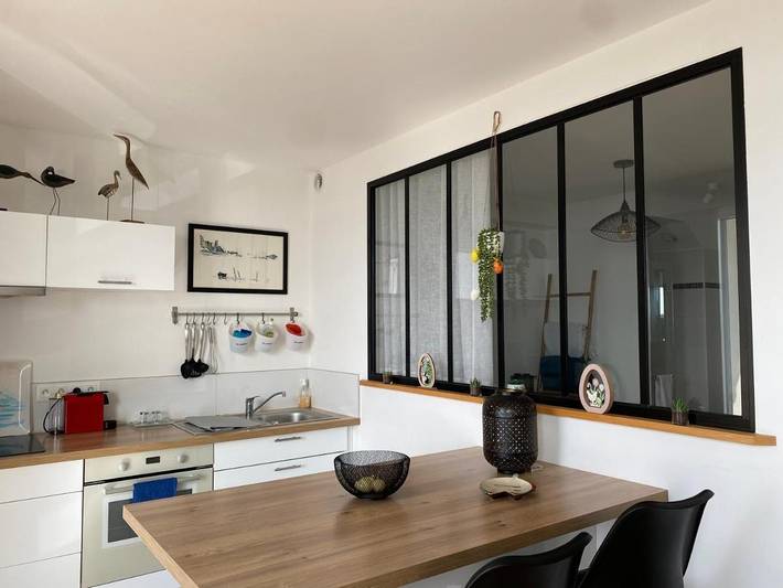Appartement de vacances pour 4 personnes, avec Balcon ainsi que Terrasse et Vue à Concarneau