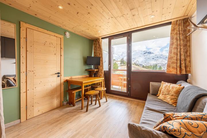 Estudio entero, Estudio Colette '312' con vistas a las montañas y balcón in Saint-Martin-de-Belleville, Les Belleville