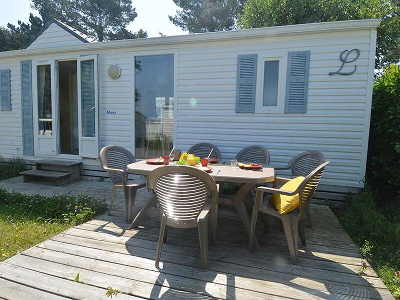 Mobil home avec terrasse pour 4 personnes à Saint-Lunaire in Saint-Lunaire, Région de Saint-Malo