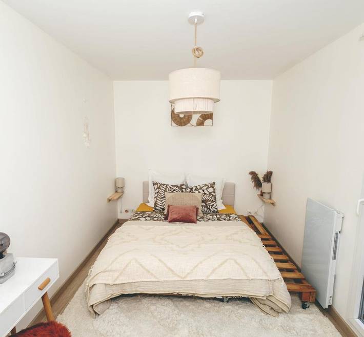 Appartement de vacances pour 3 personnes, avec jardin