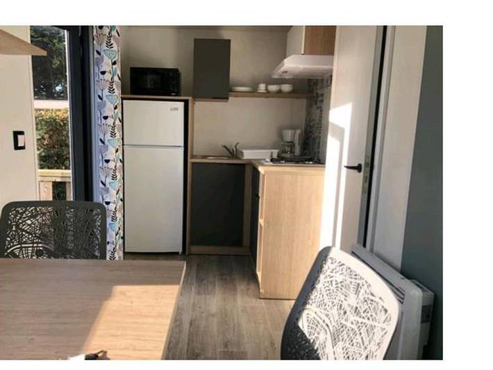Camping Domaine Les Peupliers - Mobilheim 2 personen - Mh Rapid-home Hotelier 1Ch n°34B in Tinténiac, Saint-Malo und Umgebung