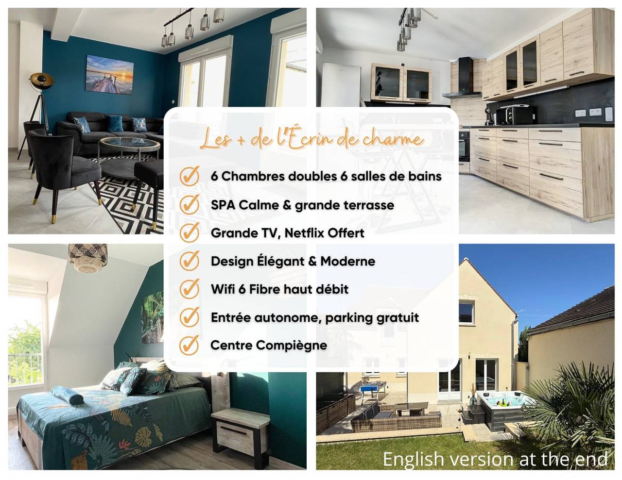 Magnifique villa Spa - 12 pers., 6 ch. - 6 sdb, calme in Compiègne, Oise