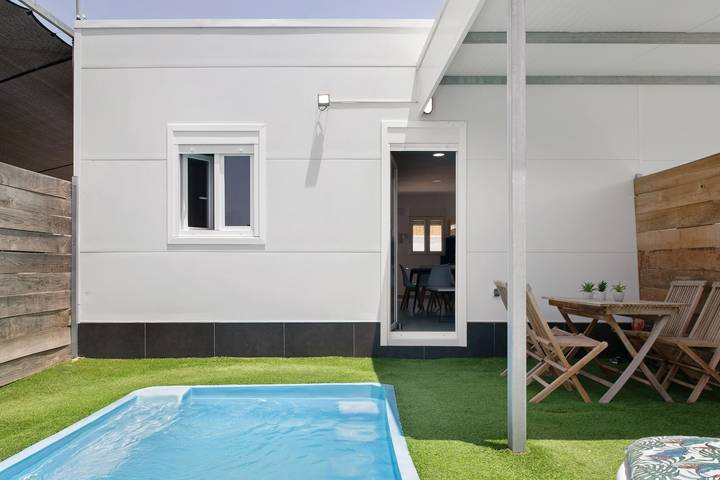 Casa rural para 4 personas, con jardín en Costa de la Luz