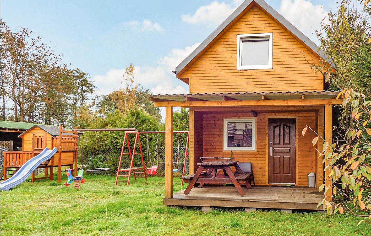 Ferienhaus für 5 Personen mit Terrasse in Krokowa