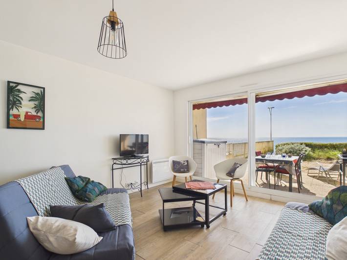Appartement de vacances pour 4 personnes, avec Vue sur l’océan ainsi que Terrasse et Jardin