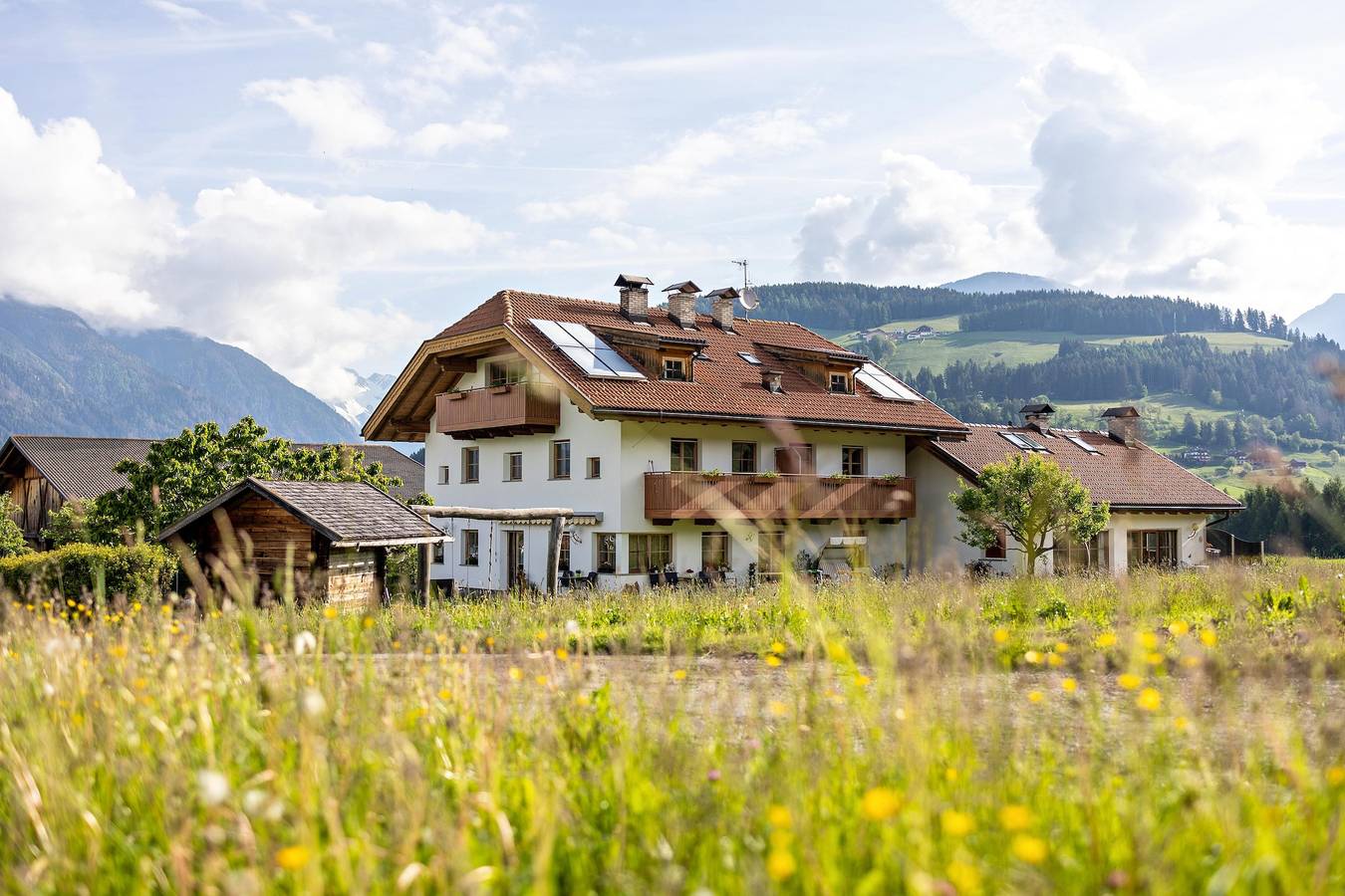 Ganze Wohnung, Ferienwohnung '3' mit Bergblick, Gemeinschaftsgarten und Wlan in Mitterolang, Olang