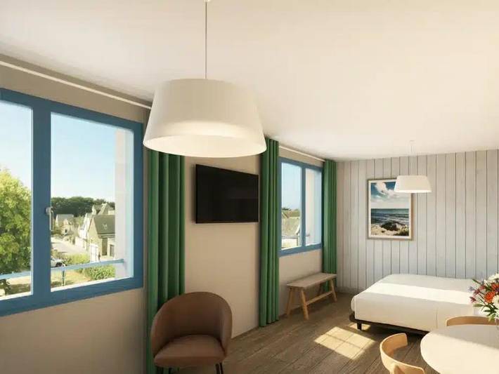 Camping pour 2 personnes, avec bassin pour enfant et terrasse, animaux acceptés dans le Golfe du Morbihan - 2