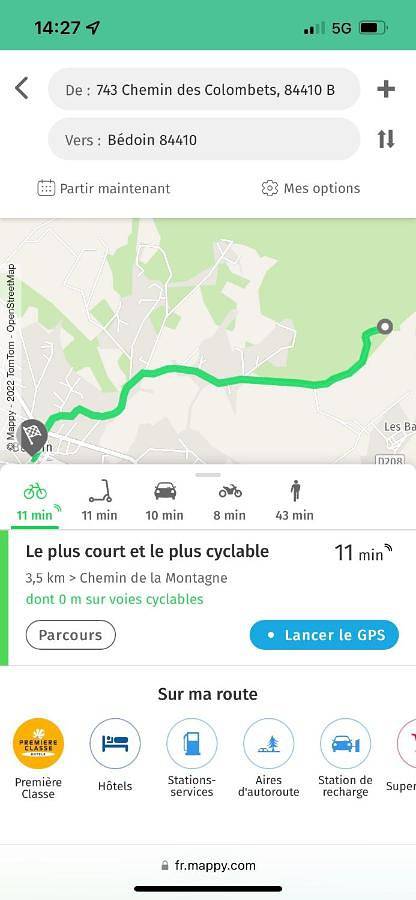 Chambre d’hôte pour 4 personnes, avec vue et jardin à Bédoin - 2
