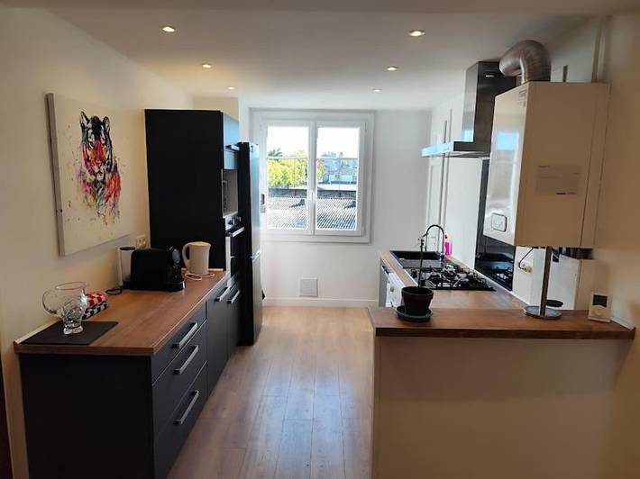 Gîte pour 4 personnes, avec Balcon et Vue à Billère