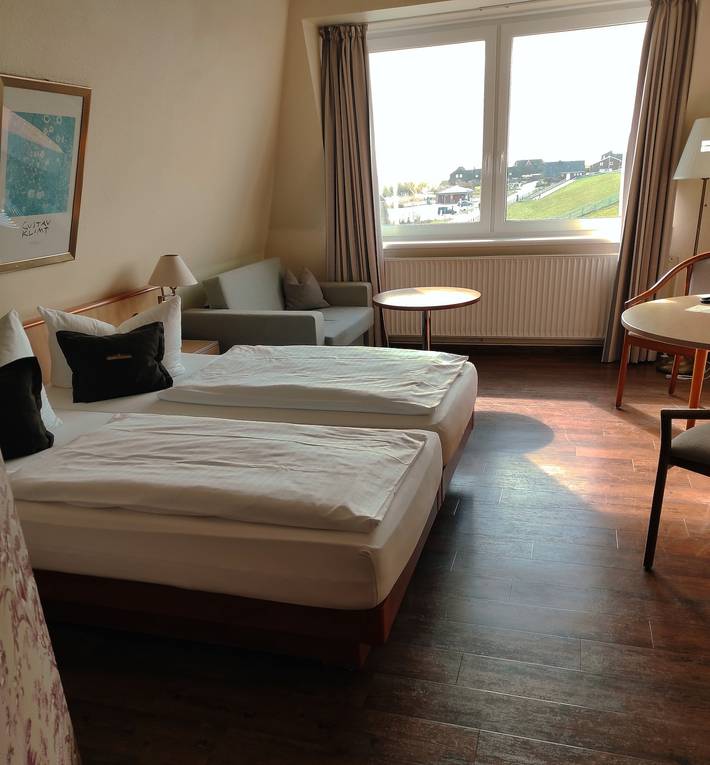 Strandhotel Dagebüll - Doppelzimmer in Dagebüll, Nordfriesland