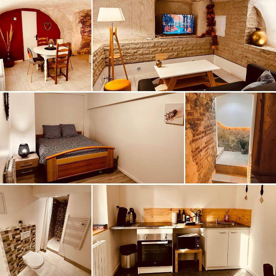 Appartement entier, La Cave aux Lumières - Proche centre-ville - 2 chambres - Wifi in Renaison, Région de Roanne