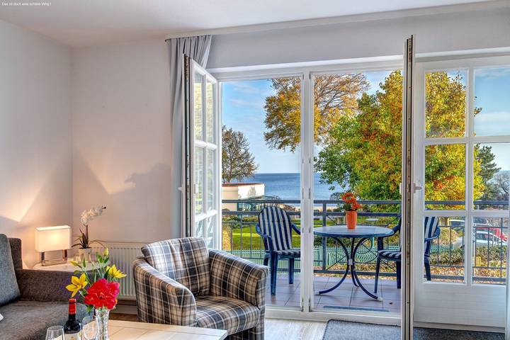 Appartement entier, Haus Rolandseck Whg. 06: 100 m bis zum Strand, Meerblick & Balkon in Bansin, Heringsdorf