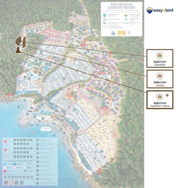 Camping pour 5 personnes, avec vue et bassin pour enfant ainsi que jardin et piscine dans Krk - 2