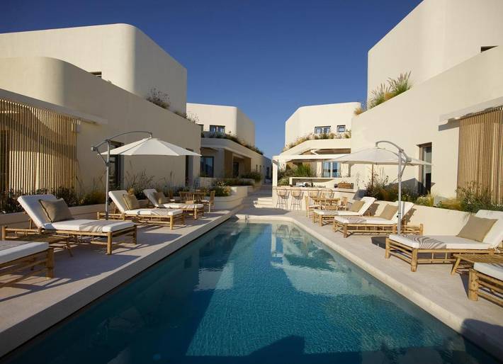 Hôtel pour 2 personnes, avec piscine et terrasse ainsi que vue et sauna